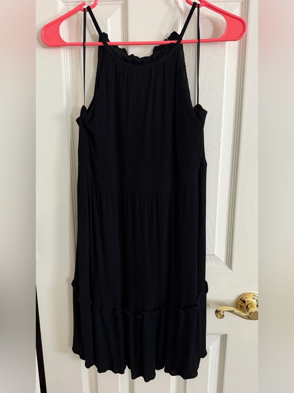 Blue Rain Black Sleeveless Mini Dress